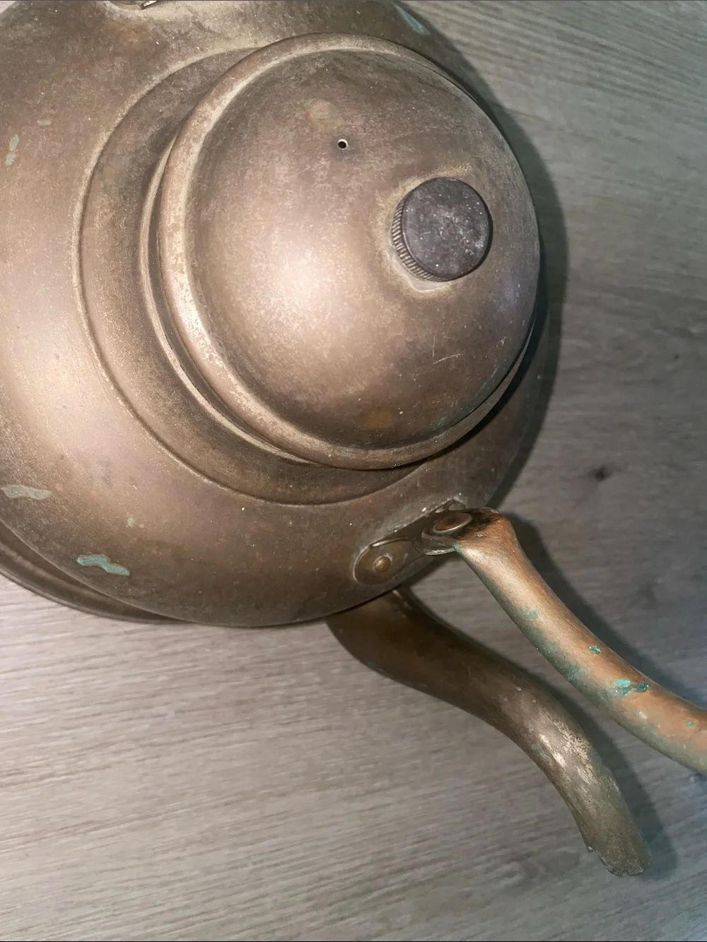 Charming Antique Copper Kettle with Rich, Unpolished Patina | Rare Oversized